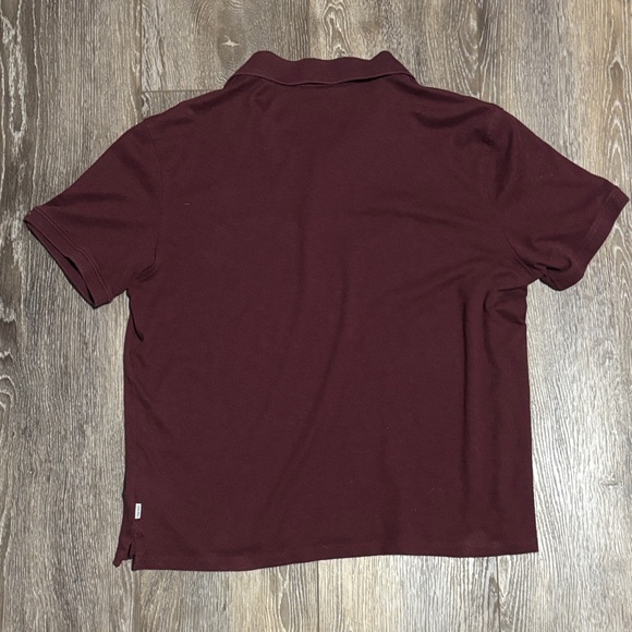 Calvin Klein Men's Deep Burgundy Polo Shirt - Picture 2 of 3